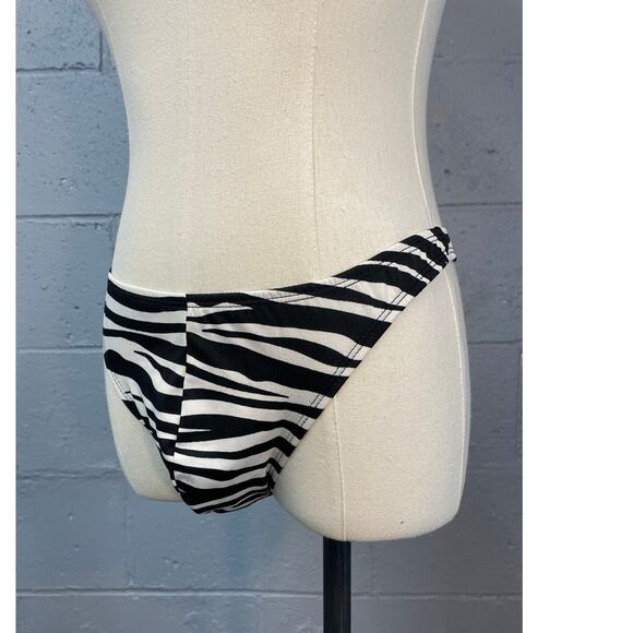 Men's Zebra Print Thong Underwear Pointed Structured Men's Lingerie One Size - Picture 1 of 11